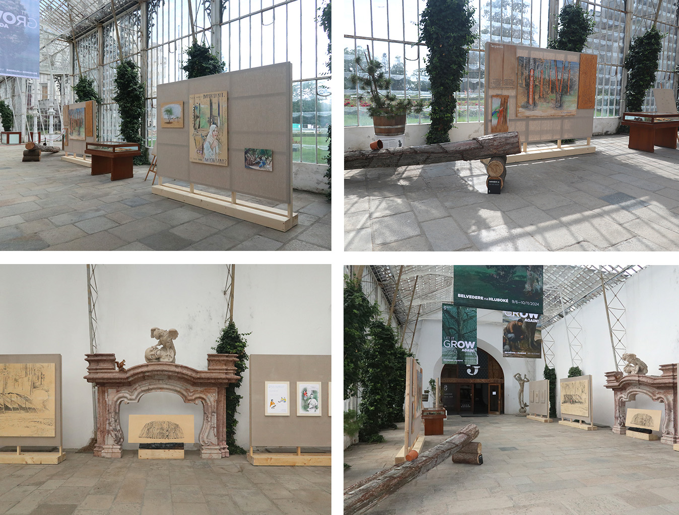 Let it grow again, Alšova jihočeská galerie, Schlossreiterhalle, Hluboká, Tschechien (hj)